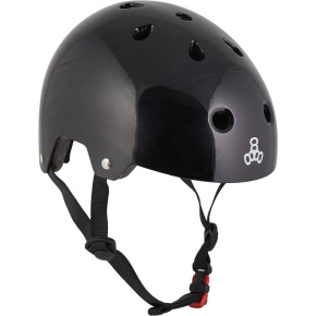 Helm Triple Eight Brainsaver XS-S Black Glossy