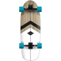 Hydroponic Abgerundetes Komplett-Surfskate (30"|Klassisch 3.0 Weiß)