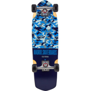 Longboard Madrid Camo Cruiser 8.25" blau
