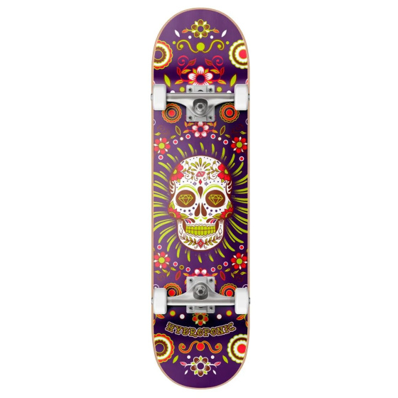 Skateboard Hydroponic Mexican 8.125" Lila Schädel