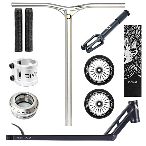 Freestyle-Scooter Custom Divine X Triad 495mm Voodoo Silber