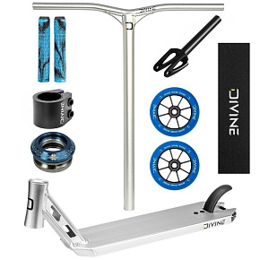 Freestyle Scooter Custom Divine Park ALU Silber/Blau