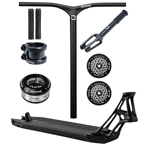 Freestyle-Scooter Custom Ethic × Divine Park – 460 × 130 mm / 110 × 24 mm / IHC – schwarz