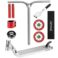 Freestyle Scooter Custom Divine Park ALU Silber/Rot