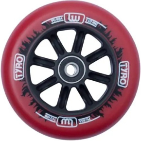Longway Tyro Nylon Core Rolle 110mm Rot/Schwarz Flame