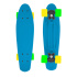 Skateboard FIZZ BOARD Blau, Orange PU, blau