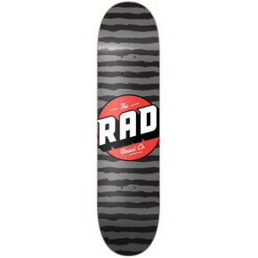 RAD Stripes Logo Skateboard Deck (8"|Grau)