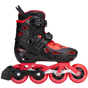 FlyingEagle Dynamo Nastavitelný Kolečkové Brusle Dívčí (Černá/Červená|27-31)