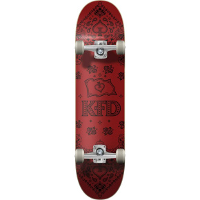 KFD Bandana Skateboard Komplett (7.75"|Crimson)