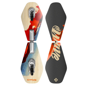 Waveboard Street Surfing WAVE RIDER Abstrakt, Holz