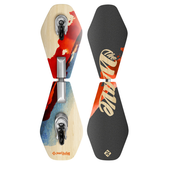 Waveboard Street Surfing WAVE RIDER Abstrakt, Holz