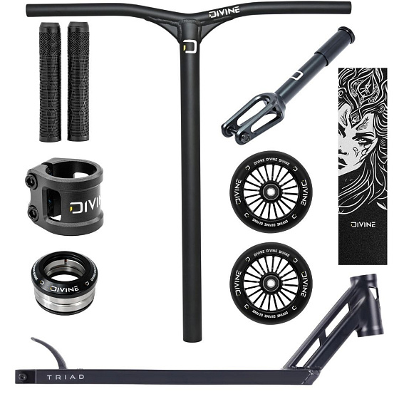 Freestyle-Scooter Custom Divine X Triad 495mm Voodoo schwarz