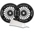 Set 2 Stück Divine 110 mm Turbo Räder schwarz + Divine Öl für Lager