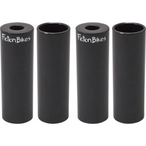 Fiction Stahl Freestyle BMX Pegs (Schwarz|4er Pack)