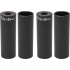 Fiction Stahl Freestyle BMX Pegs (Schwarz|4er Pack)
