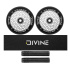 Set 2 Stück Divine 110 mm Light Core Rollen Silber + Divine Griptape + Divine Griffe