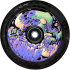 Kreis Chubby Spaceboys 110mm Purp/Black Glitter