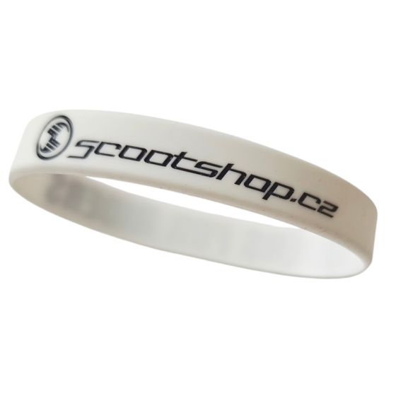 Armband Scootshop.cz Riders for Riders weiß