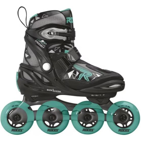 Roces Moody TIF Inlineskates für Mädchen (Schwarz/Aqua|30-35)