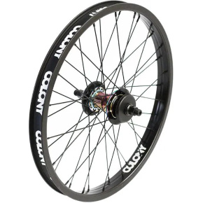 Colony Pintour 20" Herren Freecoaster BMX Hinterrad (Schwarz/Regenbogen|Linksantrieb)