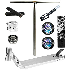 Freestyle-Scooter Custom Divine CrMo Silber