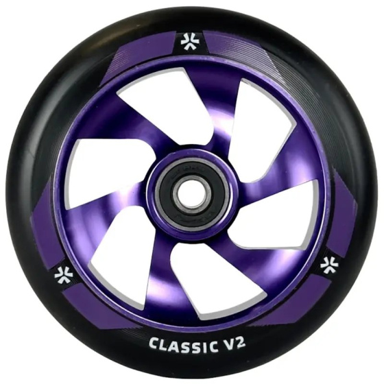 Union Classic V2 Rolle 110mm Schwarz/Polished Purple
