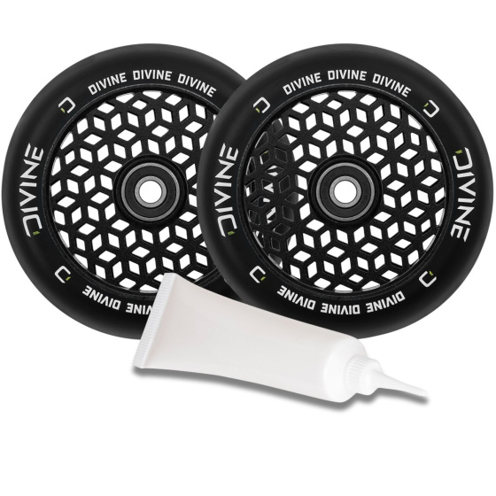 Set 2 Stück Divine 110 mm Light Core schwarz + Divine Öl für Lager