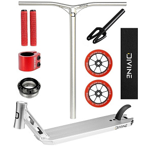 Freestyle Scooter Custom Divine Park ALU Silber/Rot