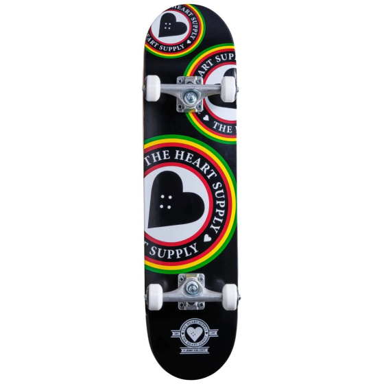 Heart Supply Orbit Logo Skateboard Komplet (7.75"|Schwarz/Weiß/Rot)