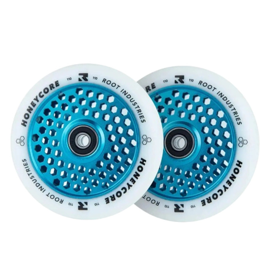 Root Industries Honeycore White 110mm Rollen 2 Stück blau