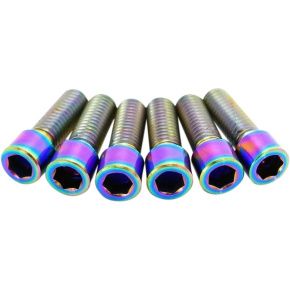 TLC Metric Titanium BMX Vorbauschrauben (Regenbogen)