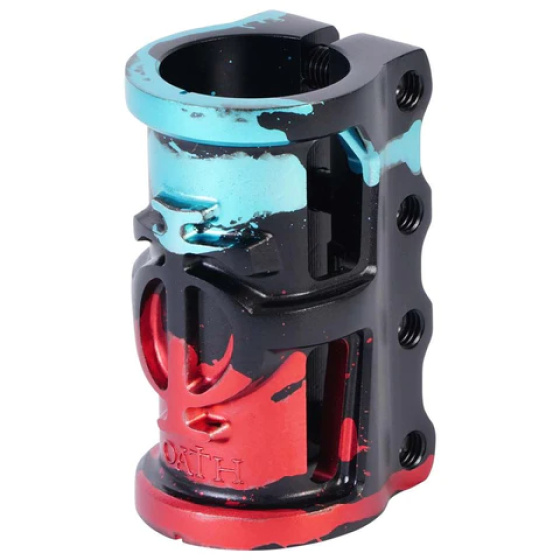 SCS Oath Cage V2 Schwarz/Teal/Rot