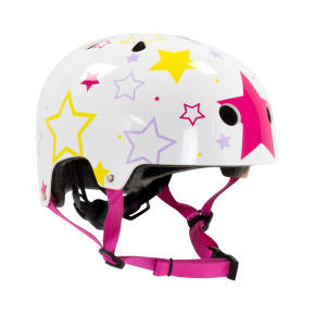 SFR Verstellbarer Kinderhelm - Weiß / Pink - XXXS/XS 46-52cm