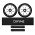 Set 2 Stück Divine 120 mm Spoked Rollen Silber + Divine Griptape + Divine Griffe