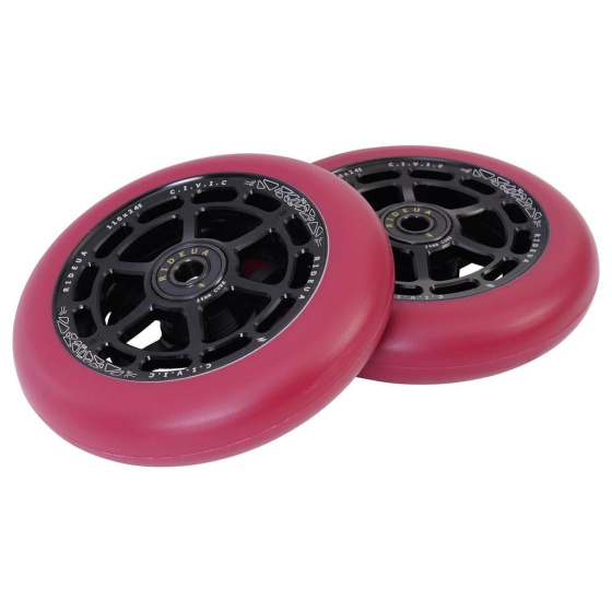 UrbanArtt Civic Rollen 110x24mm Schwarz/Herbstrot