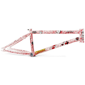 Fiction Creature Freestyle BMX Rahmen (20.75"|Psycho White W/ Red Splatter)