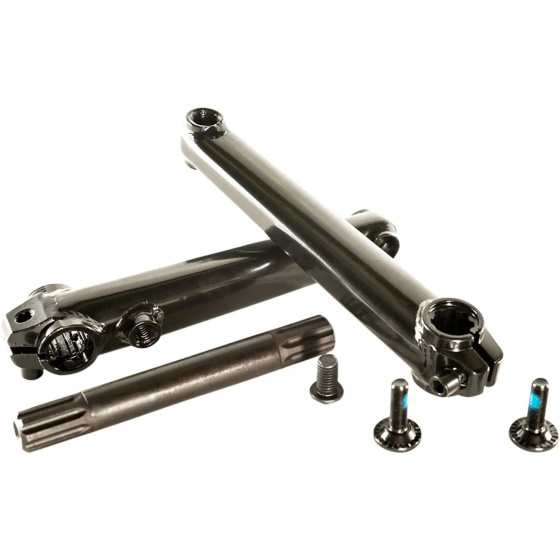 Family Tubular 3-teilige 8-Spline BMX-Kurbeln (170mm | Schwarz)