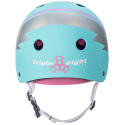 Helm Triple Eight Certified Sweatsaver L-XL Teal Hologram