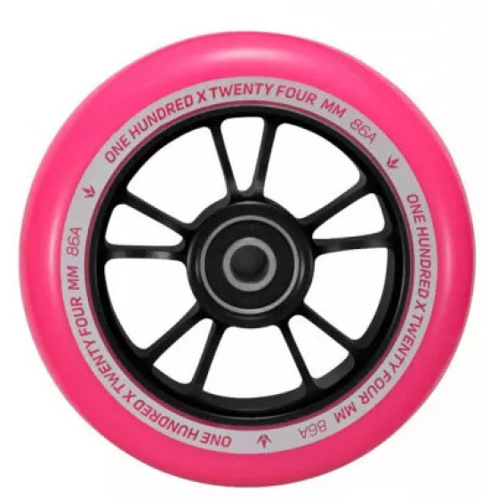 Blunt 10 Spokes Rad 100mm Rosa/Schwarz