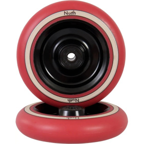 North Fullcore Rollen 110x24mm Schwarz/Rot 2 Stück