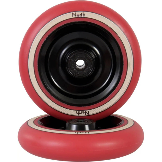North Fullcore Rollen 110x24mm Schwarz/Rot 2 Stück