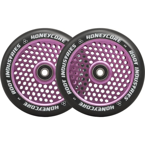 Root Industries Honeycore Rollen schwarz 120mm 2 Stück lila
