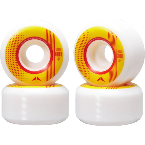 Crupié Carlos Ribeiro 101A Wide Rollen für Skateboard 4-Set (52mm|Gelb)