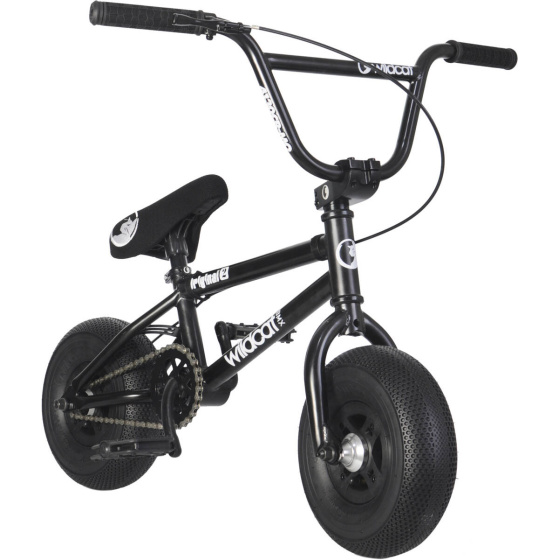 Wildcat Venom 2A Mini BMX Bike (Schwarz/Silber|mit Bremse)