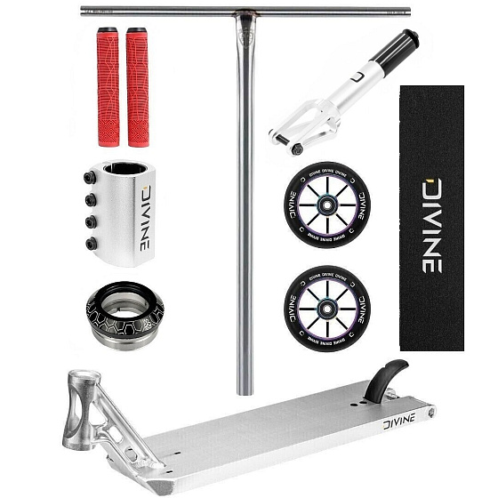 Stunt-Scooter Custom Divine Street 6" silber