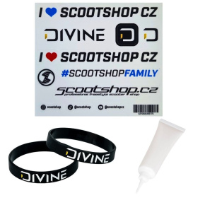 Set List samolepek + náramek + olej Set List samolepek + náramek + olej