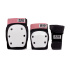 Rio Roller Triple Pad Set - Schwarz/Rose - Medium