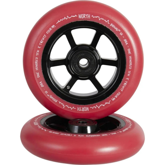 North Signal V2 Rollen 110x24mm Schwarz/Rot Pu