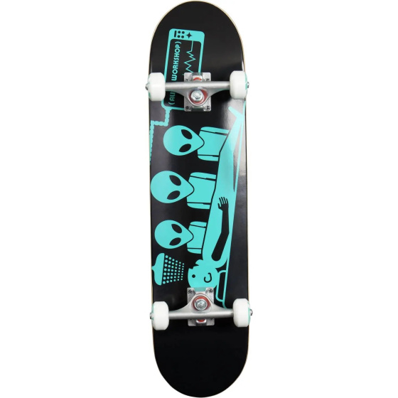 Alien Workshop Abduction Skateboard Komplett (7.5"|Schwarz/Türkis)