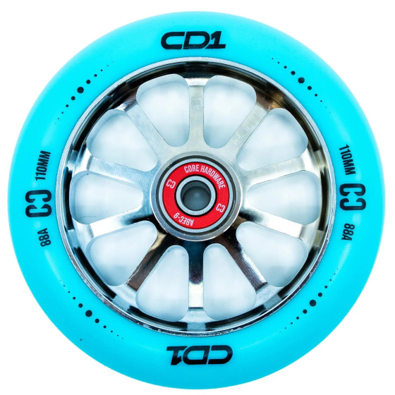 CORE CD1 Rad 110mm Blau/Chrom
